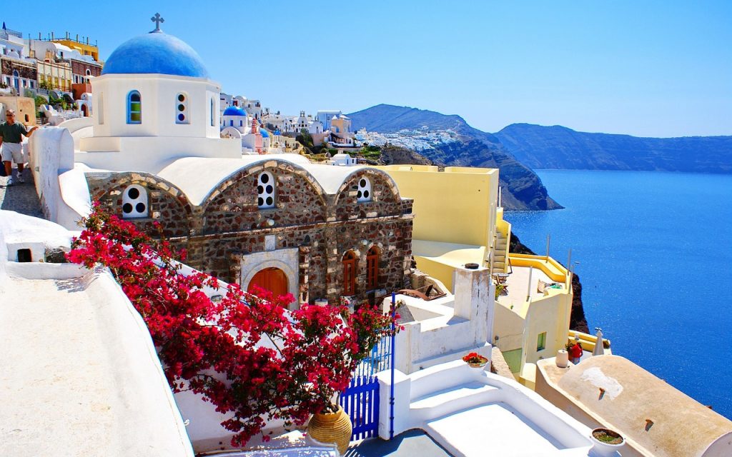 Санторини Гърция романтично пътуване